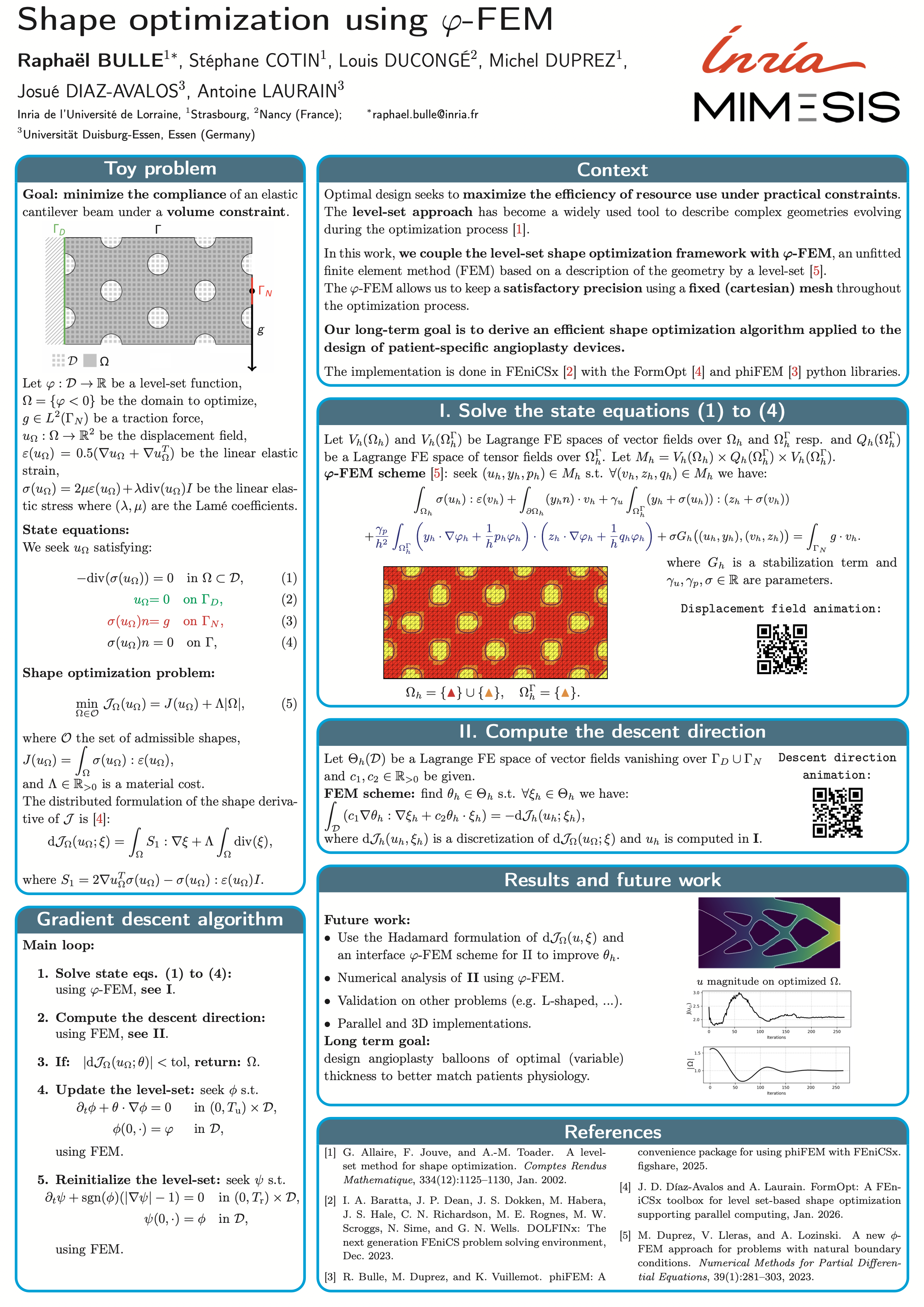 Shape optimization using phi-FEM